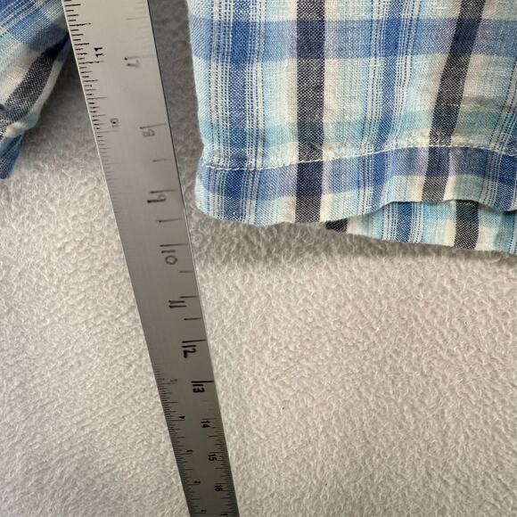 Tommy Bahama Shorts men's 38 Blue White Linen Chino Summer Cookout Vacation Golf - Picture 5 of 11